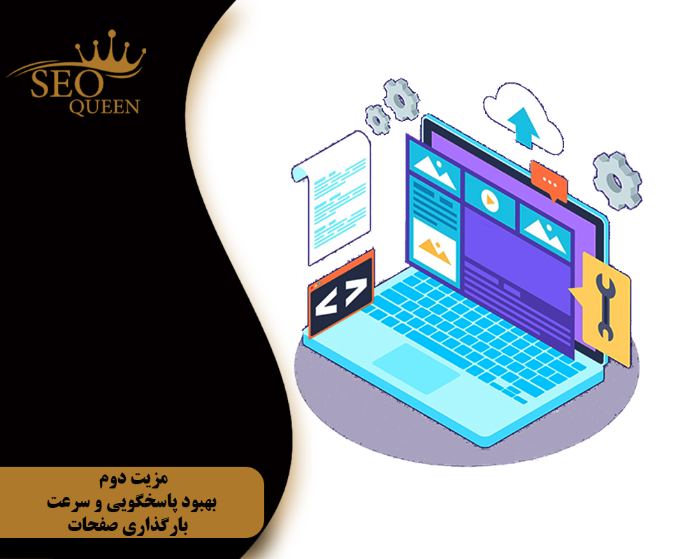 مزیت دوم بهبود پاسخگویی و سرعت بارگذاری صفحات
