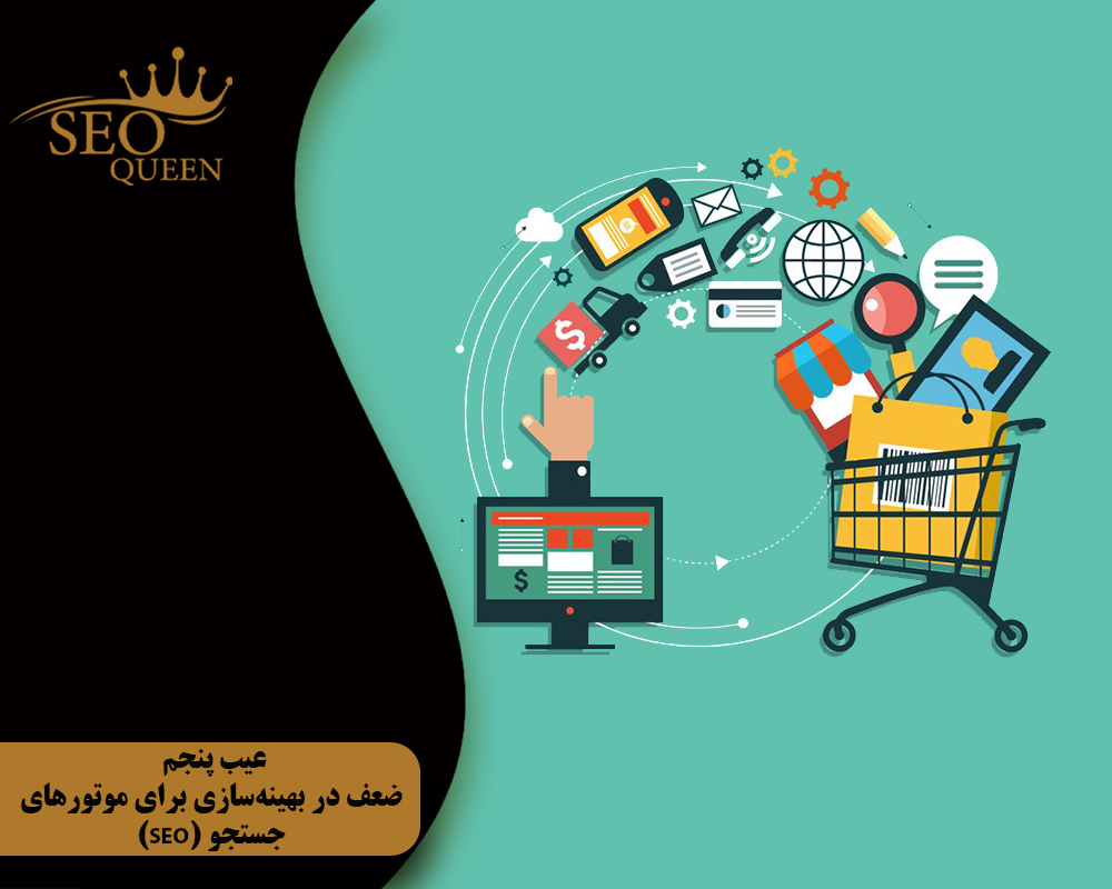 عیب پنجم ضعف در بهینهسازی برای موتورهای جستجو (SEO)